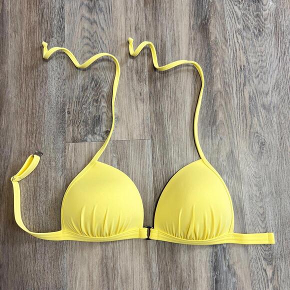 VENUS Enhancer Bikini Triangle Top Slider Strap Yellow 32DD 34D 36C - Picture 1 of 3